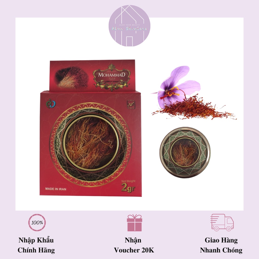 Saffron Mohammad Saketi - Nhụy Hoa Nghệ Tây Nguyên Bản -  2g