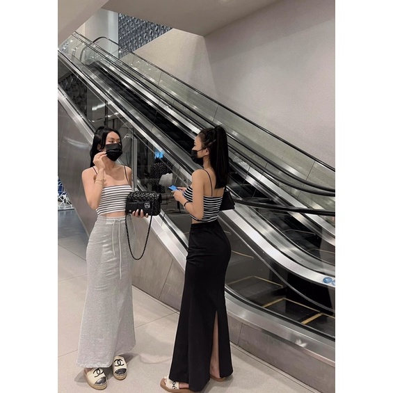 Set áo 2 dây + chân váy đuôi cá DoanNganChau