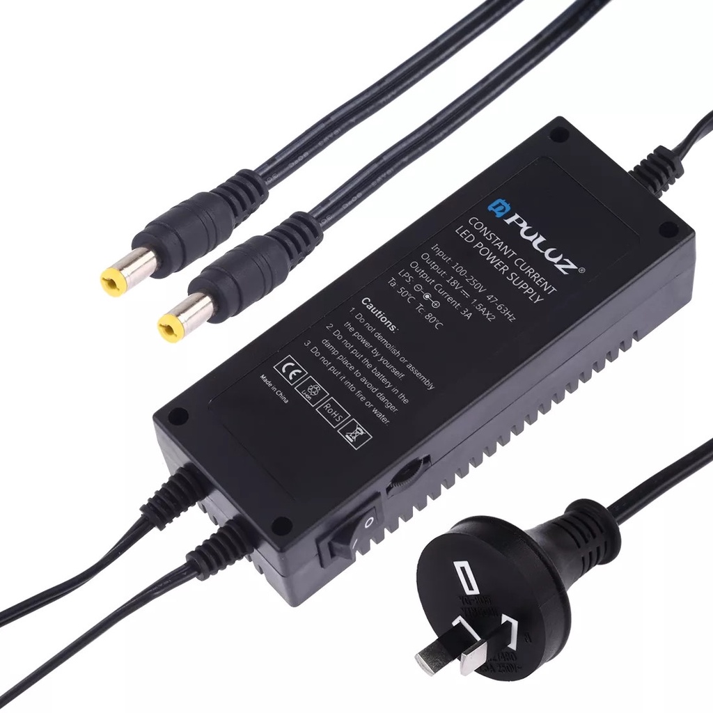 CHÍNH HÃNG QUA SỬ DỤNG  Bộ Chuyển Đổi Nguồn Điện LED adapter 18V 3A Cho Lều Studio 80Cm