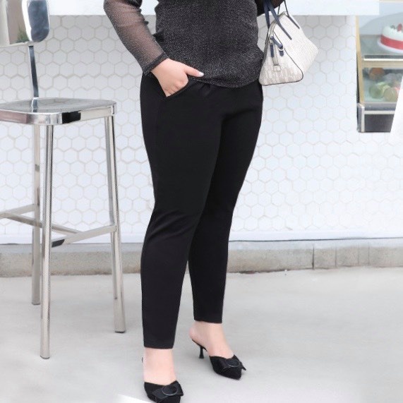 QUẦN TREGGING CẠP CHUN có cả BigSize 86KG CHẤT vải Thun Cao Cấp Dày ĐẸP