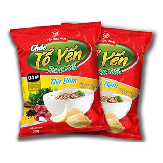 2 thùng Cháo tổ yến rong biển thịt bằm - Yến Đại Nam (thùng 30 gói)