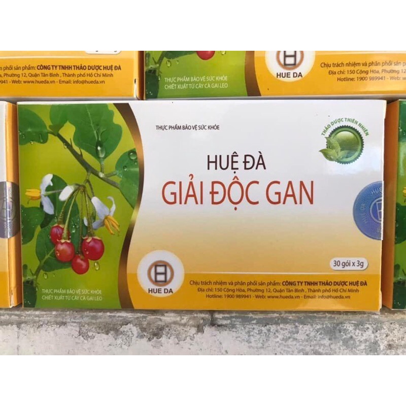 HUỆ ĐÀ GIẢI ĐỘC GAN HỘP 30 GÓI x 3G