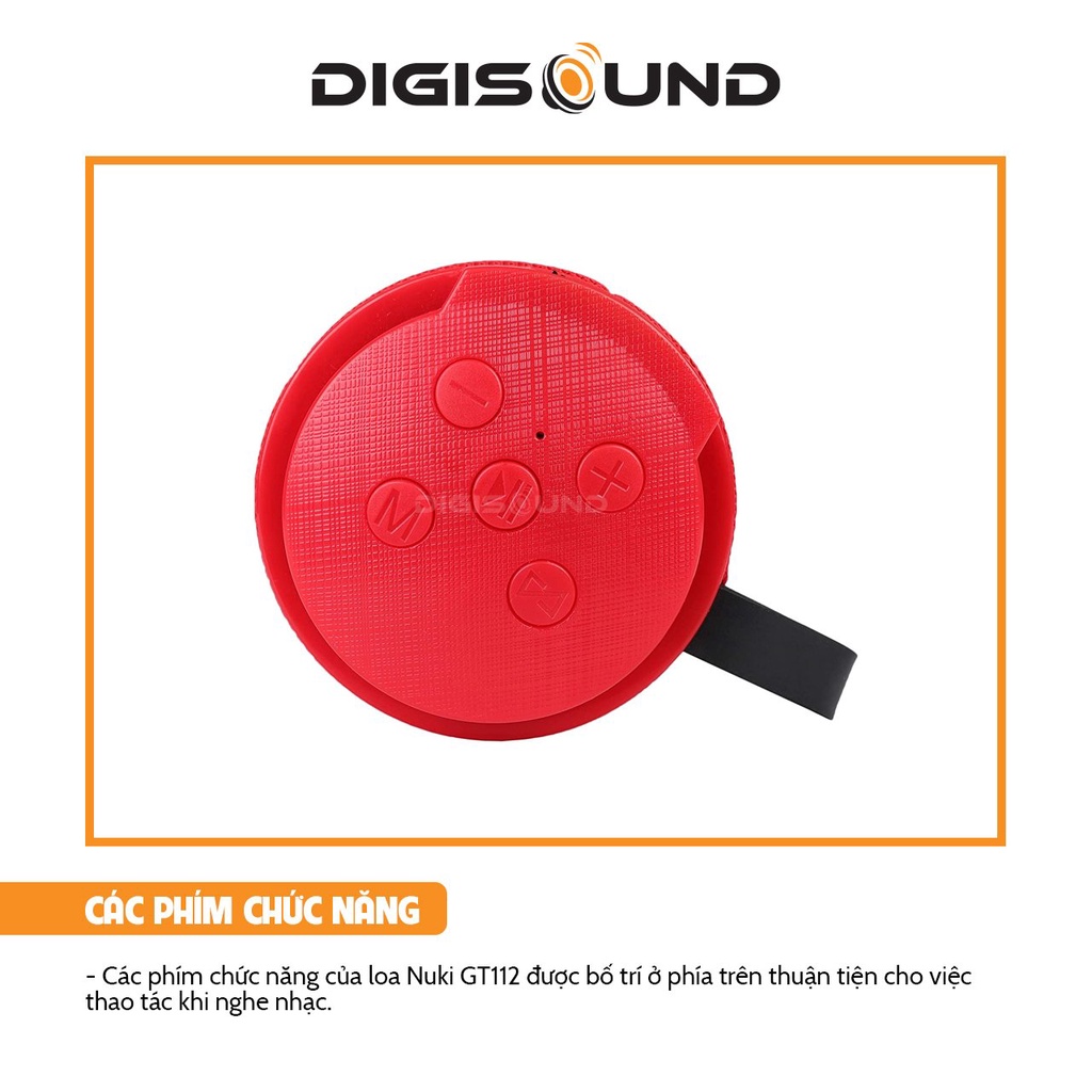 Loa bluetooth mini không dây cầm tay kết nối thiết bị thông minh, thẻ nhớ TF, USB, có đèn Led, GT112, NEKO