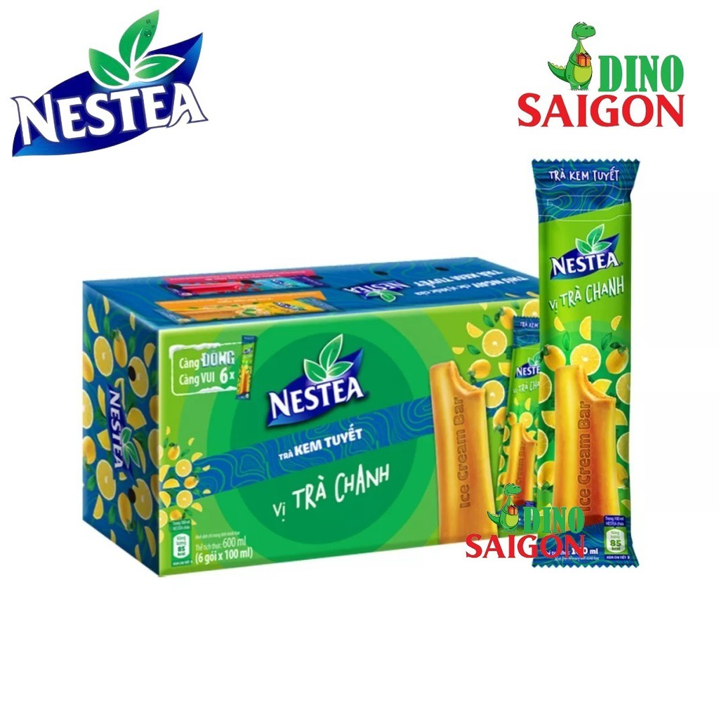 Trà Kem Tuyết Nestea vị Trà sữa (Hộp 6 thanh)