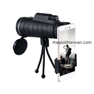 Ống nhòm gắn điện thoại 40x60 Telescope nhìn siêu xa, tặng kèm tripod+giá đỡ điện thoại