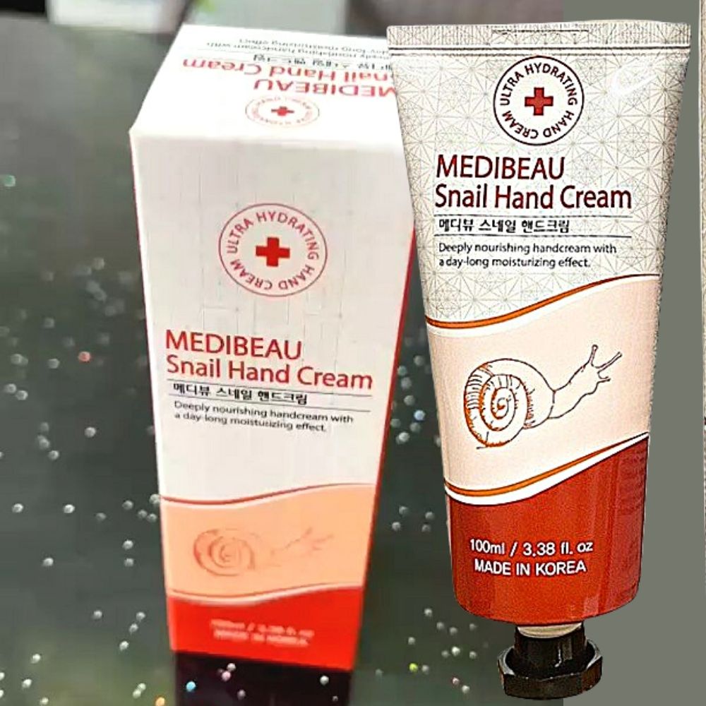 Kem Dưỡng Da Tay Chân, Kem Ốc Sên Hàn Quốc Kem Dưỡng Da Tay MEDIBEAU SNAIL HAND CREAM 100ML.