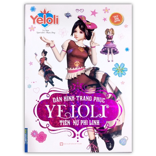 Sách - Combo 2 cuốn Dán hình trang phục YELOLI (mộng mơ+phi linh)