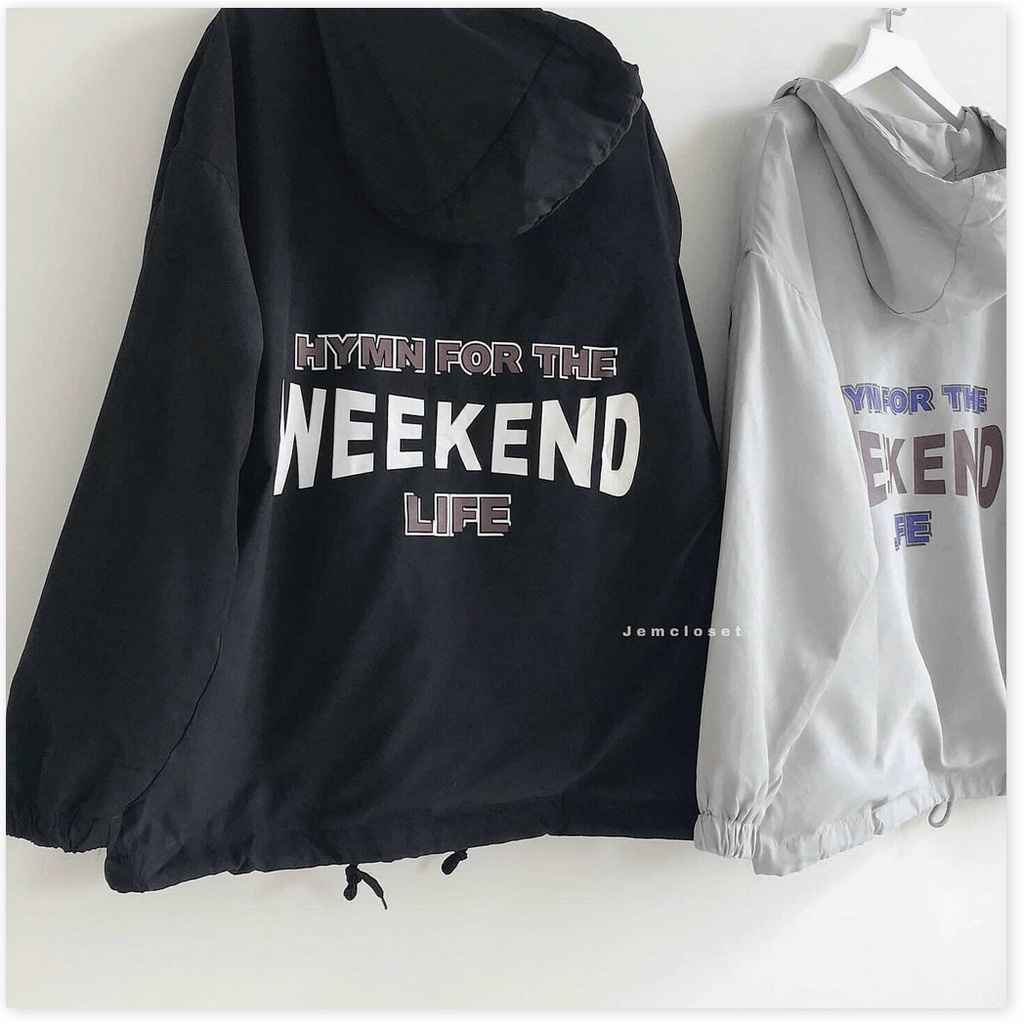 áo khoác dù 2 lớp unisex WEEKEN form rộng WK2000