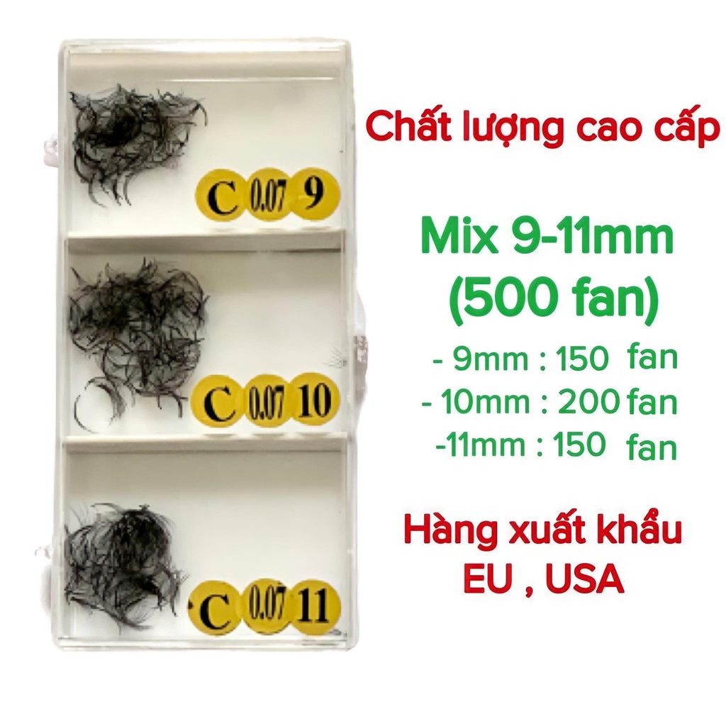 Mi fan 5D mix các loại, 1 hộp 500 fan hoặc 1000 fan