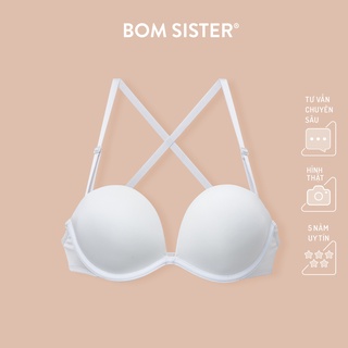 Áo lót mút mỏng có gọng thun lạnh màu trơn nâng ngực tự nhiên BOM SISTER A2015