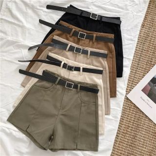 Quần short thô nữ cạp cao