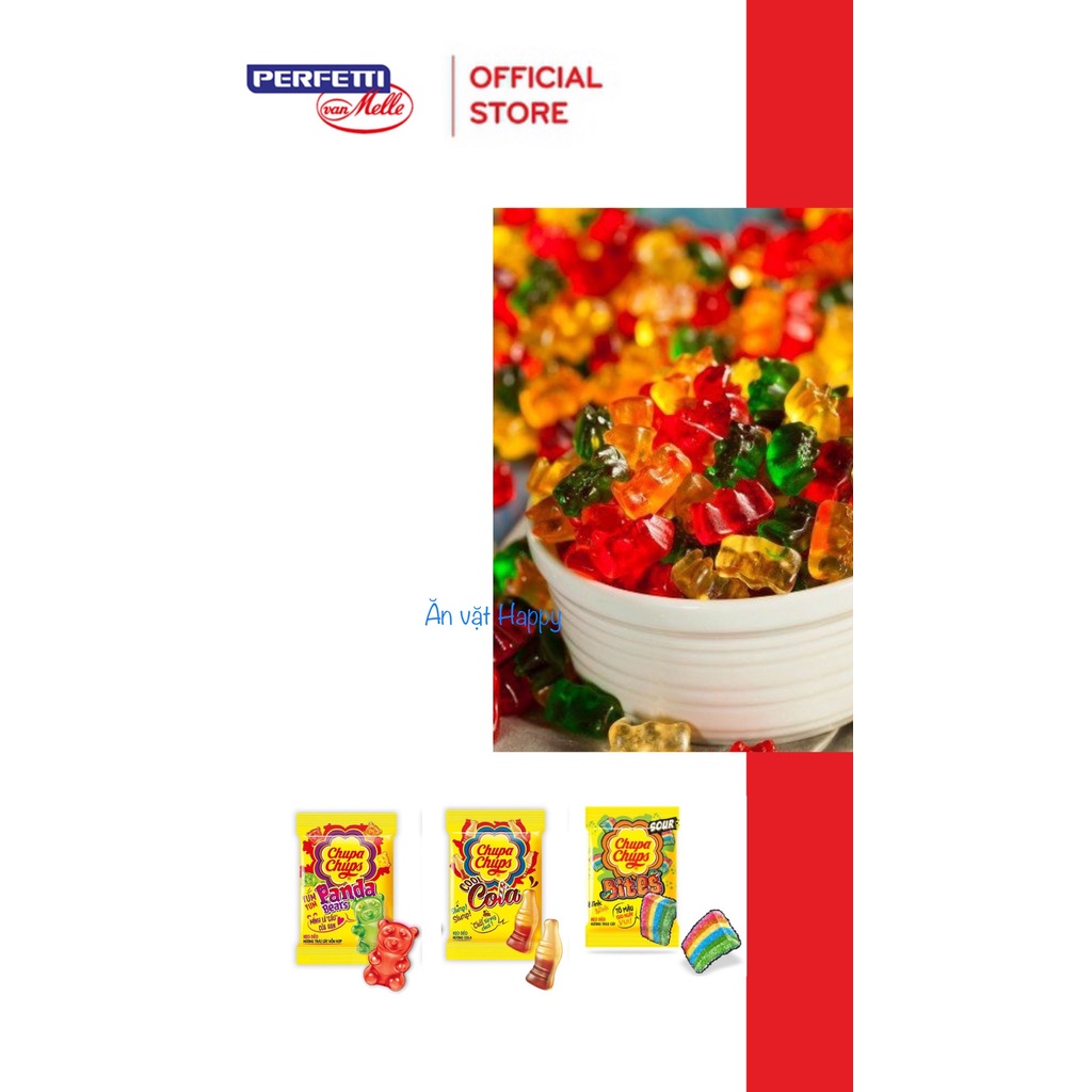 Kẹo dẻo CHUPA CHUPS ® hương trái cây hỗn hợp hình Cola/ Gấu/ Cầu Vồng ngộ nghĩnh gói 24g