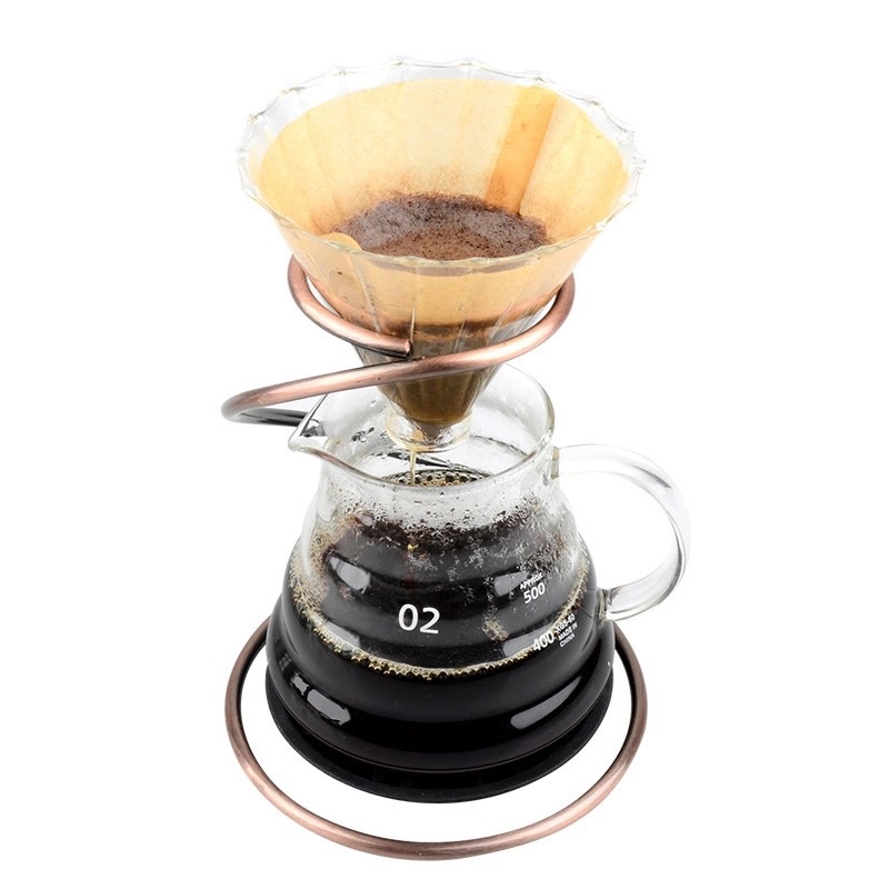 Bộ bình và phễu V60 pha cà phê giấy lọc / Bình Đựng Cà Phê Thuỷ Tinh 360ml- 600ml , phục vụ cà phê chuyên nghiệp