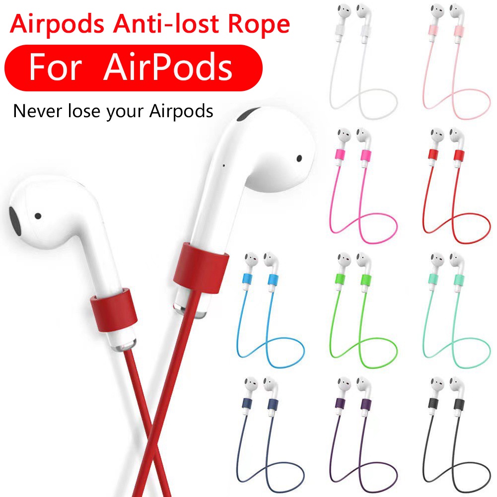 Vỏ Bảo Vệ Hộp Đựng Tai Nghe Airpods 5 Tặng 1 Bằng Silicon Chống Thất Lạc Kèm Dây Đeo Tiện Dụng