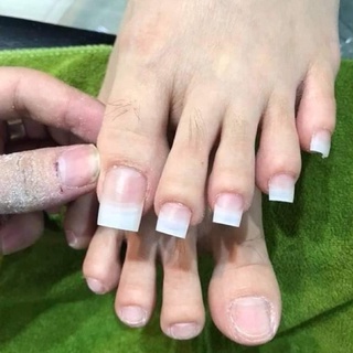 Móng típ nối chân Hàn đắp gel đắp bột nail siêu chuẩn ôm phom mỏng dẻo hộp 500 móng
