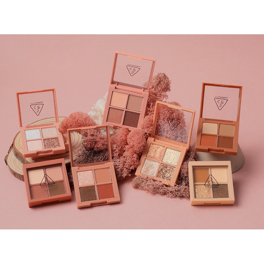 Bộ sưu tập mới phấn mắt 4 ô mini 3CE mini multi color eye palette
