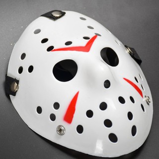 MẶT NẠ HÓA TRANG HALLOWEEN jasson  trắng lỗ tròn
