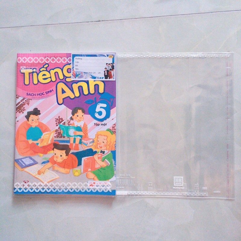 10 tờ bọc sách giáo khoa cho bé Hồng Hà