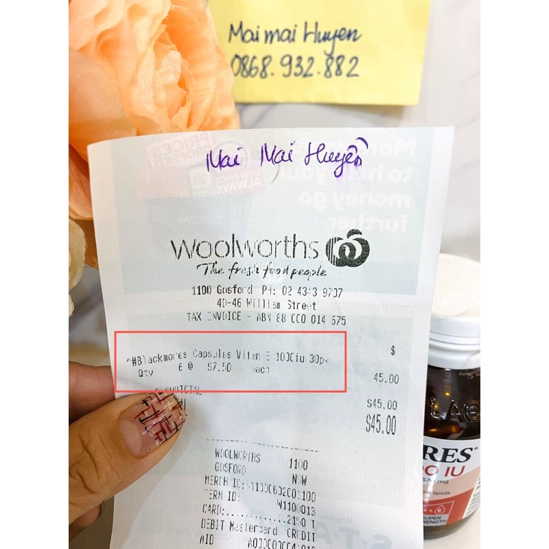 (ĐỦ BILL ÚC) Vitamin E Blackmore Úc Lọ 30 Viên 1000IU | BigBuy360 - bigbuy360.vn