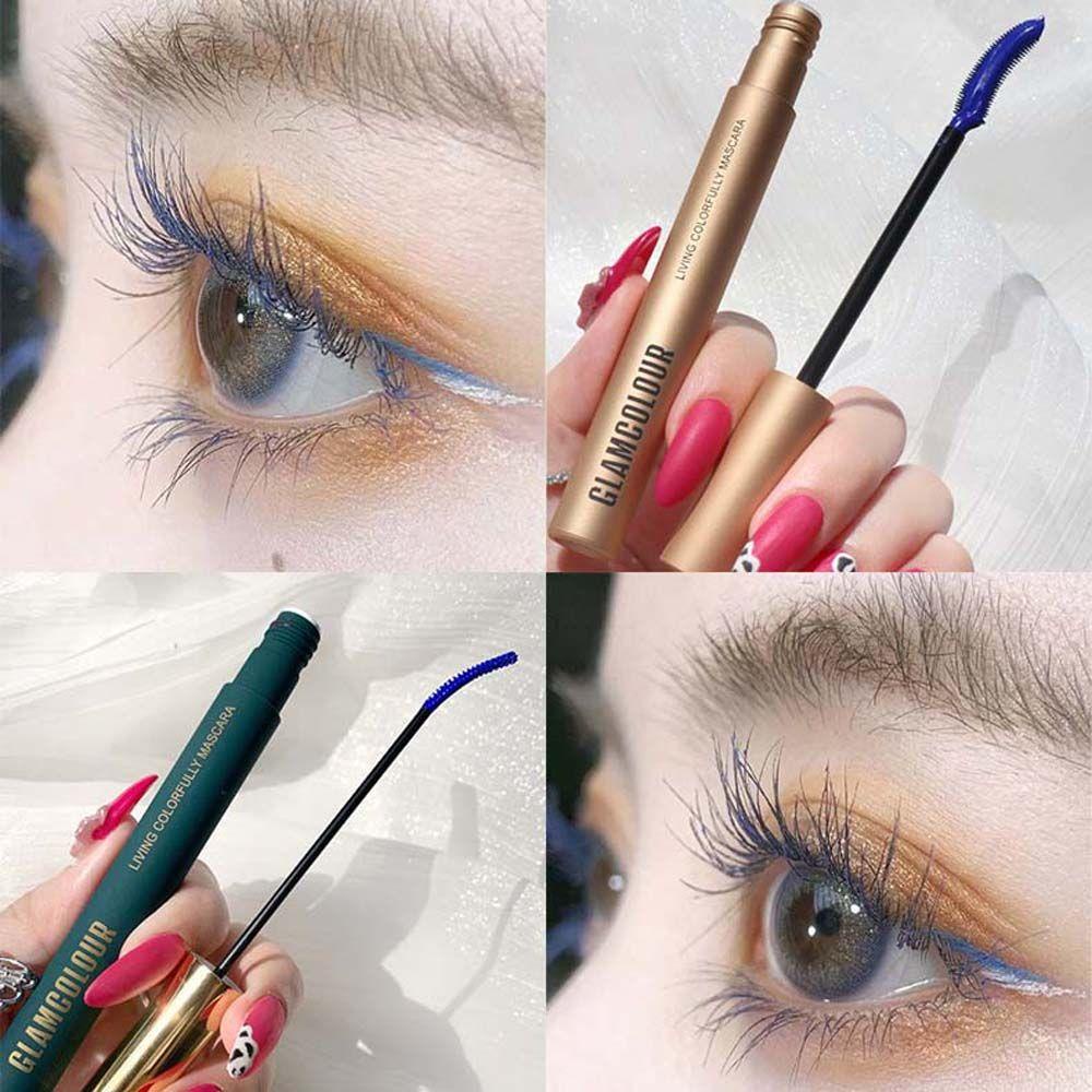 QQMALL Mascara Uốn Cong Lông Mi Mau Khô Kháng Nước Chống Thấm Mồ Hôi Lâu Trôi