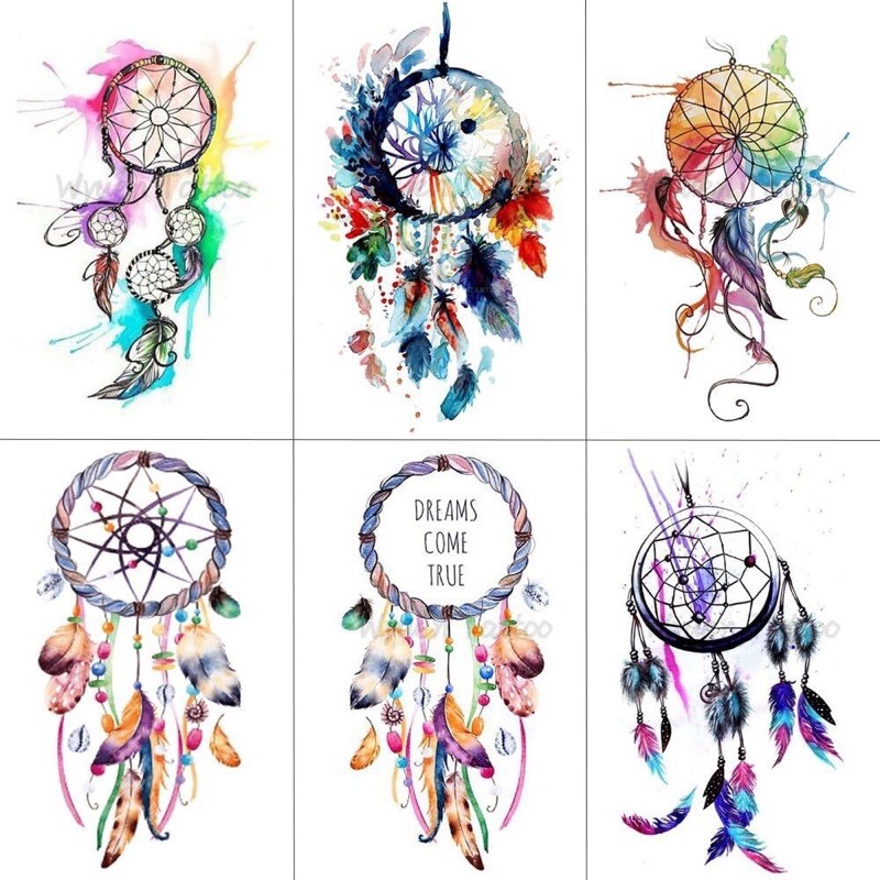 combo 30-60 cái sticker dreamcatcher decal bóc dán/ hình dán dreamcatcher