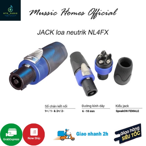 Rắc Cắm Loa Neutrik Hàng Xịn Siêu Rẻ | Rắc kết nối tín hiệu dàn âm thanh, cho dàn loa chất lượng đầu ra tốt nhất
