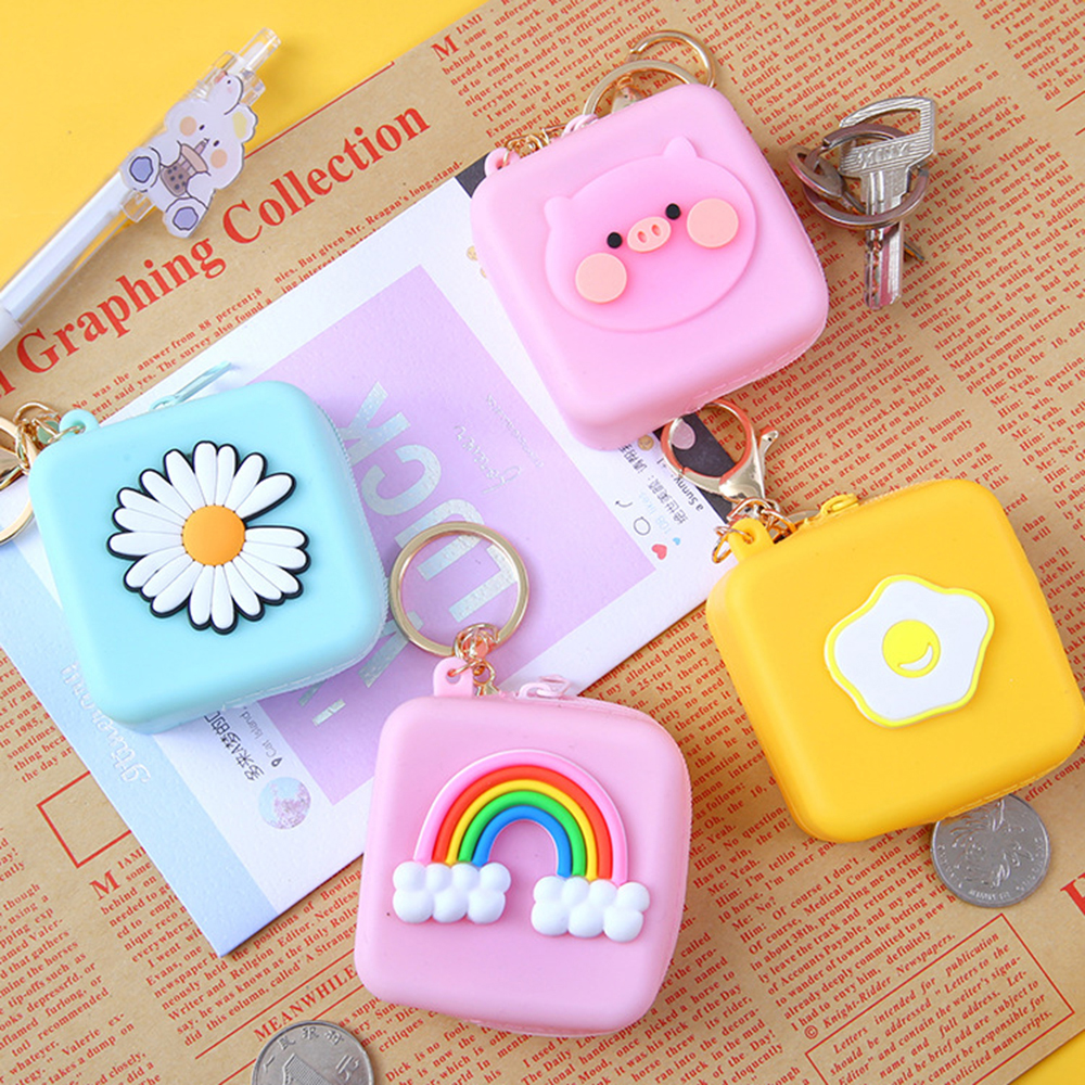 Ví Silicon Đựng Tiền Xu Họa Tiết Hoạt Hình Dễ Thương
