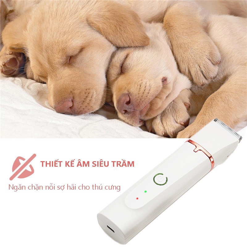 Tông Đơ Chó Mèo Thông Minh Yoose  Full Bộ Cao Cấp Nhỏ Gọn, Tỉa Lông Chó Mài Móng Chân Chó Mèo Tỉa Lông Bàn Chân Lông Tai