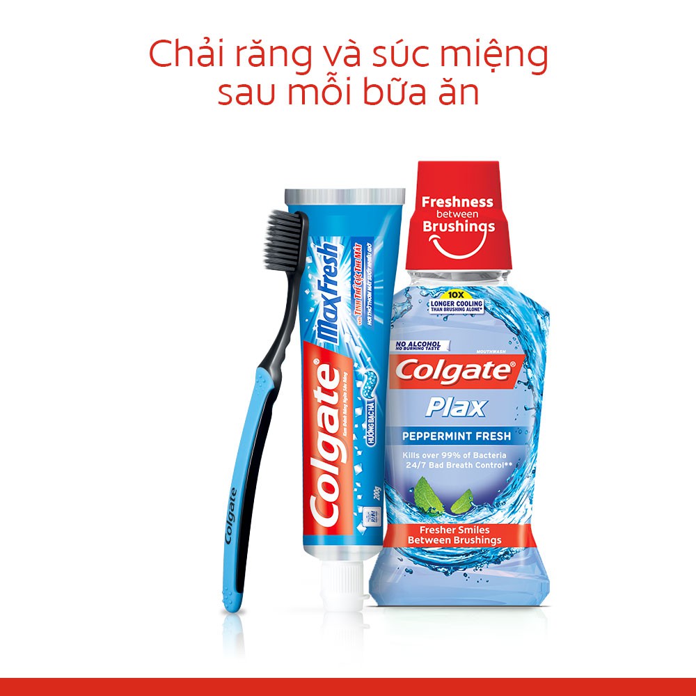 Nước súc miệng Colgate kháng 99% vi khuẩn Plax hư