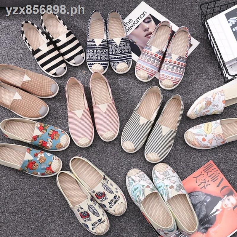Giày Lười Vải canvas Đế Mềm Thoáng Khí Thời Trang Cho Nữ
