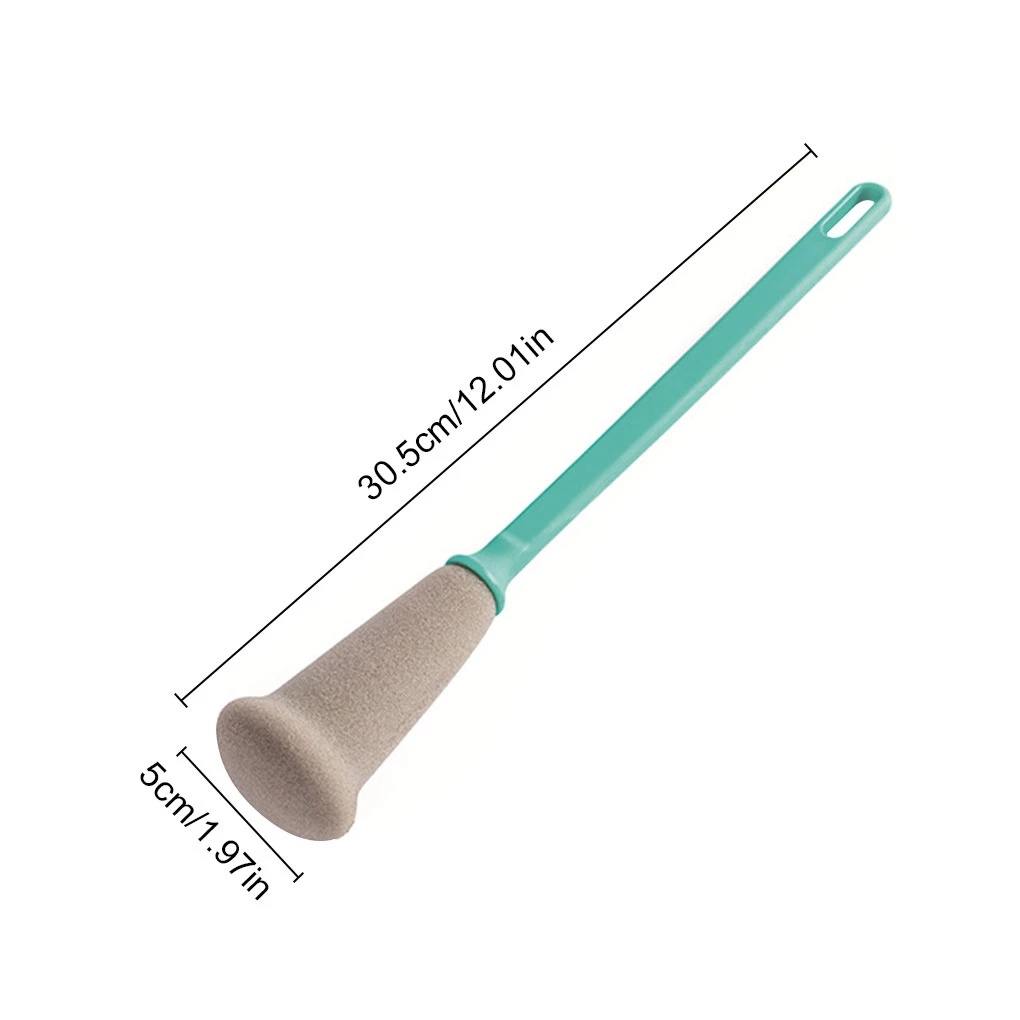Cọ mút tay cầm dài để vệ sinh chai thủy tinh/ bình giữ nhiệt chà sạch sâu tiện dụng