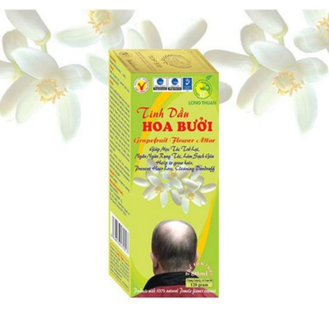 Tinh Dầu Hoa Bưởi Loại 2 - Trị Hói Đầu - Rụng Tóc - Kích Thíc Mọc Tóc