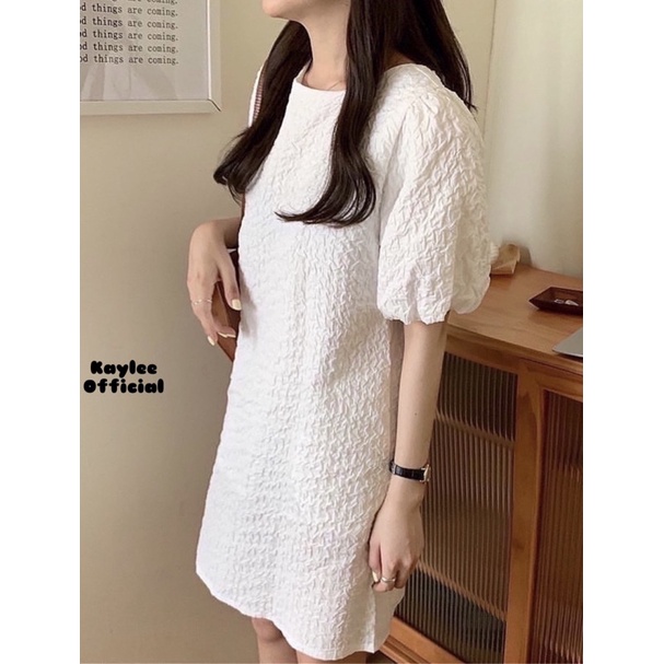 Váy Đầm Đen/Trắng Trơn Cut Hở Nhẹ Lưng Chất Đẹp ảnh thật Kaylee