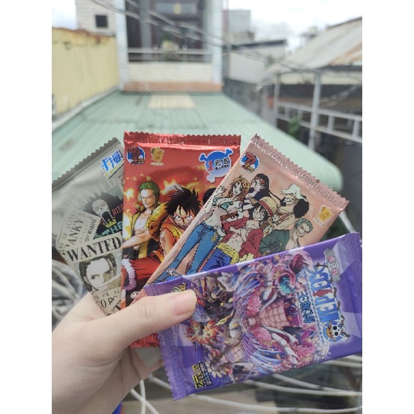 set 5 thẻ one piece  tặng kèm sticker