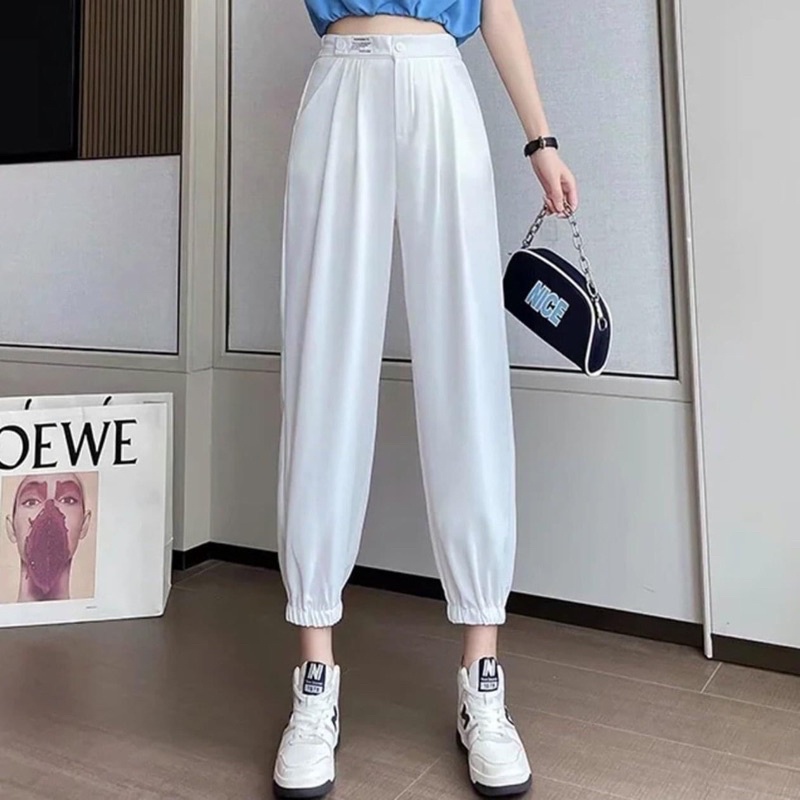 Quần bom nữ chun gấu dáng thụng chun sau siêu hót