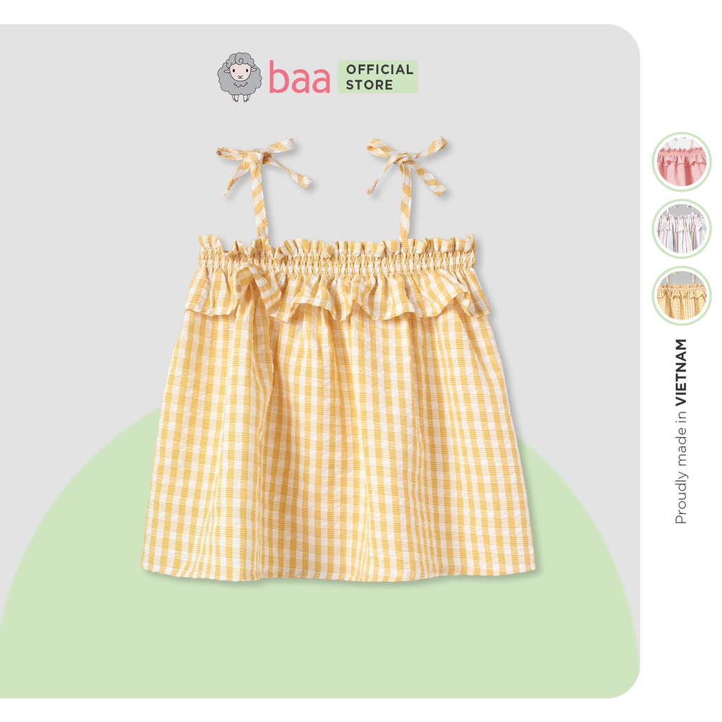 Áo hai dây bé gái BAA BABY áo kiểu kate cho bé gái - GT-AL04C-02