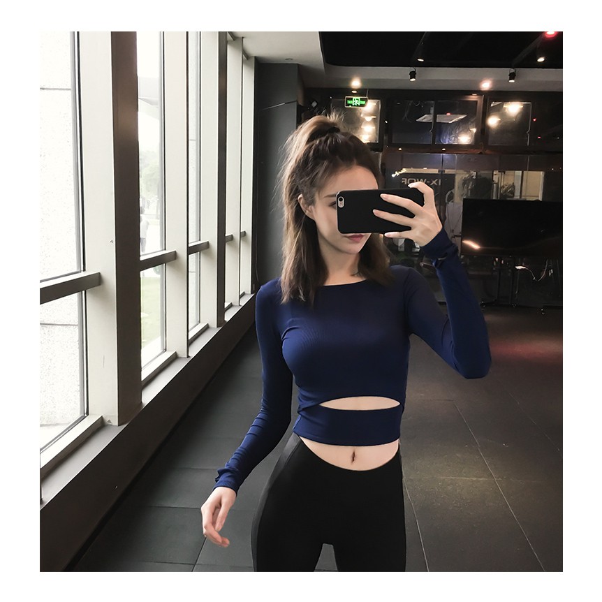Áo Croptop thể thao nữ CR2 (Đồ tập gym,yoga) II KIT SPORT VIỆT NAM