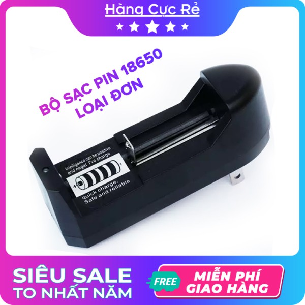 Bộ sạc pin 18650 loại đơn 🔋Freeship🔋 Shop Hàng Cực Rẻ