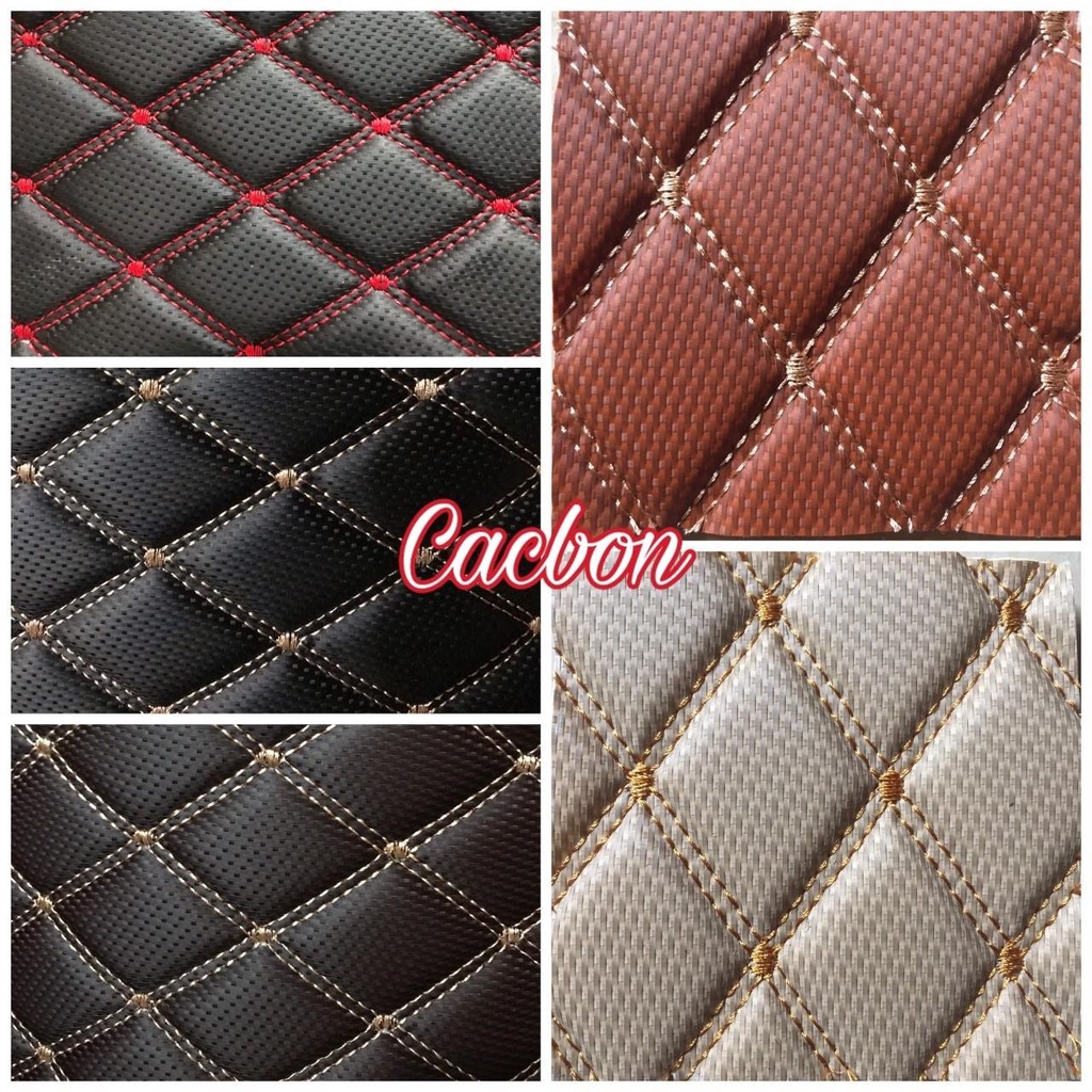 Thảm lót sàn 6D da cacbon cao cấp cho xe Mitsubishi Xpander, che phủ 90% sàn xe, chống chày xước chống thấm nước