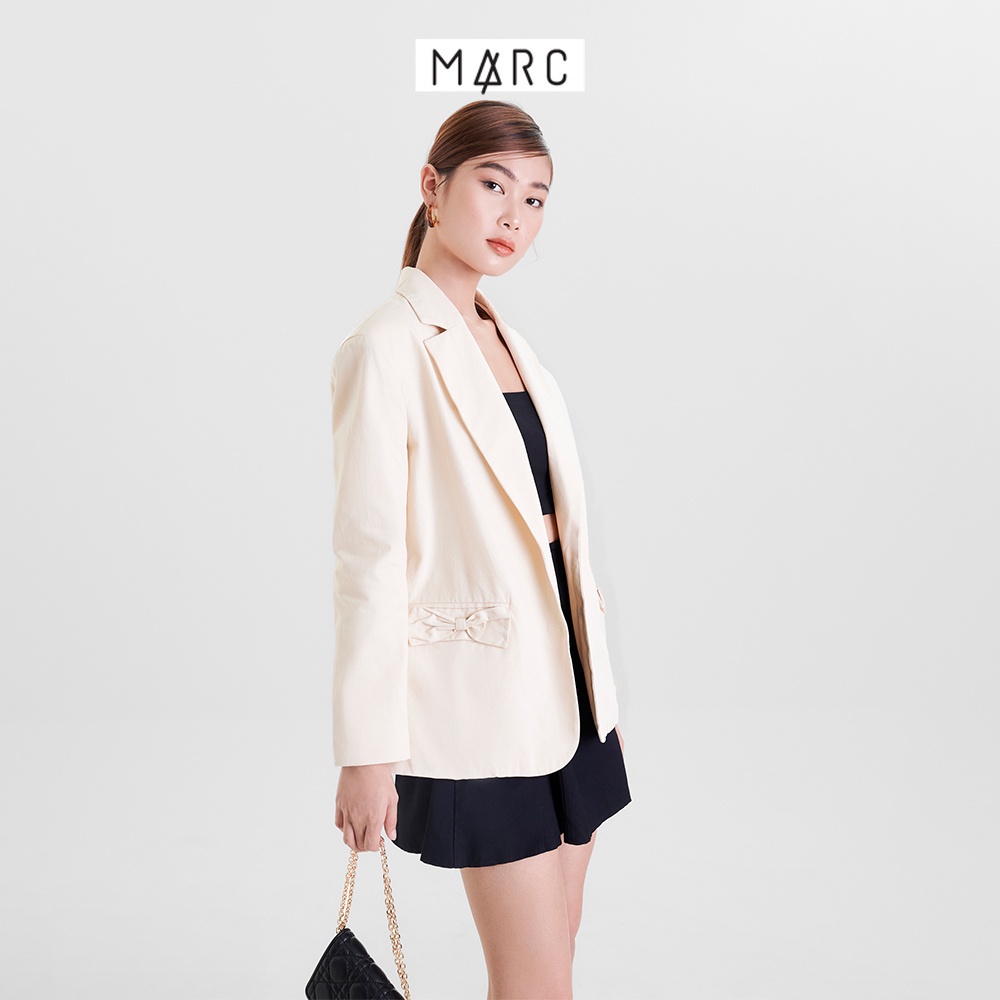 Áo blazer nữ MARC FASHION nắp túi đính nơ TRVH0207 | BigBuy360 - bigbuy360.vn