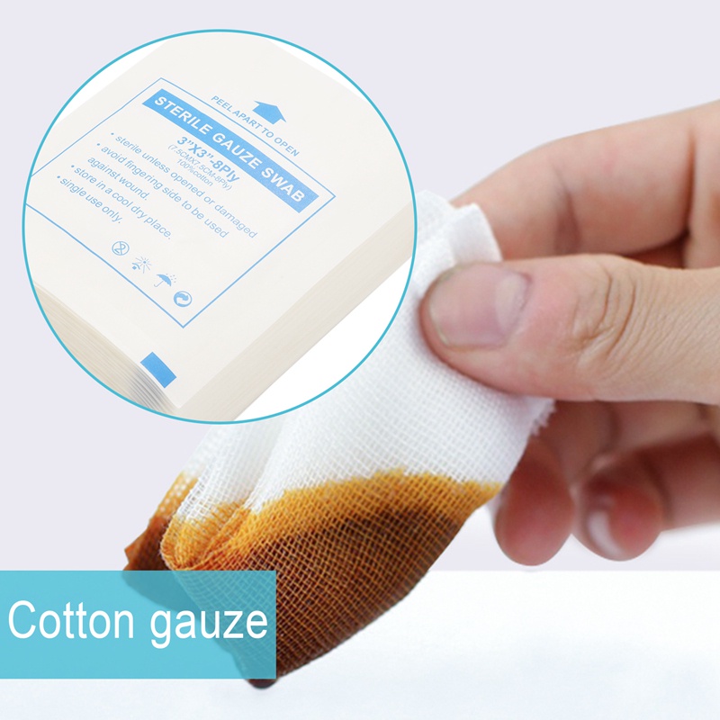 [Hàng mới về] Set 30 miếng gạc cotton y tế chống thấm nước tiện dụng