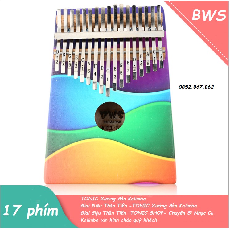 Đàn kalimba 17 phím BMS-M17- GECKO000068