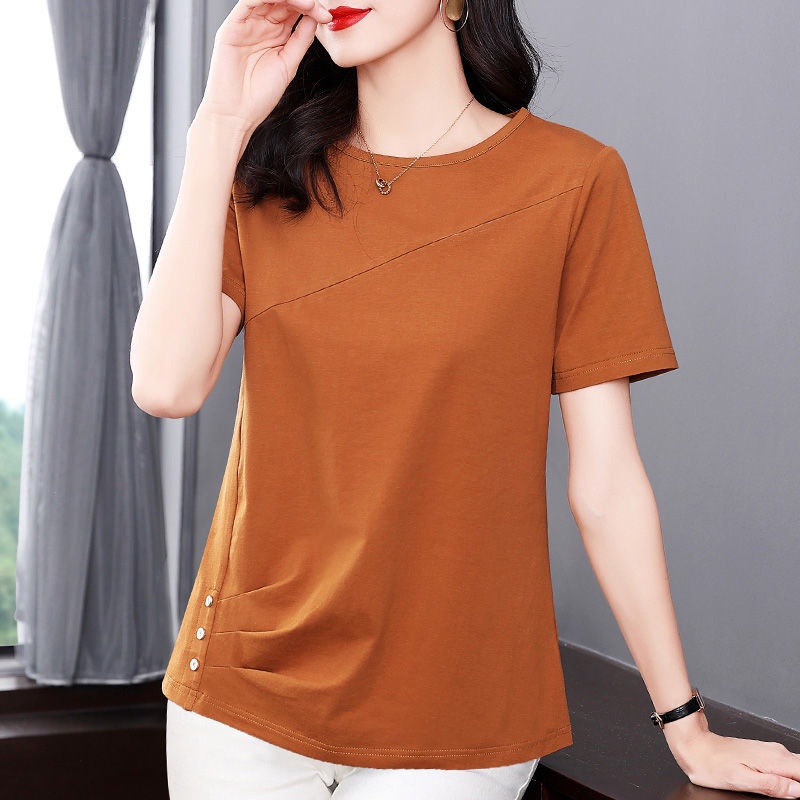 Áo Thun Nữ Ngắn Tay Thời Trang Mùa Hè Phong Cách Phương Tây Mới