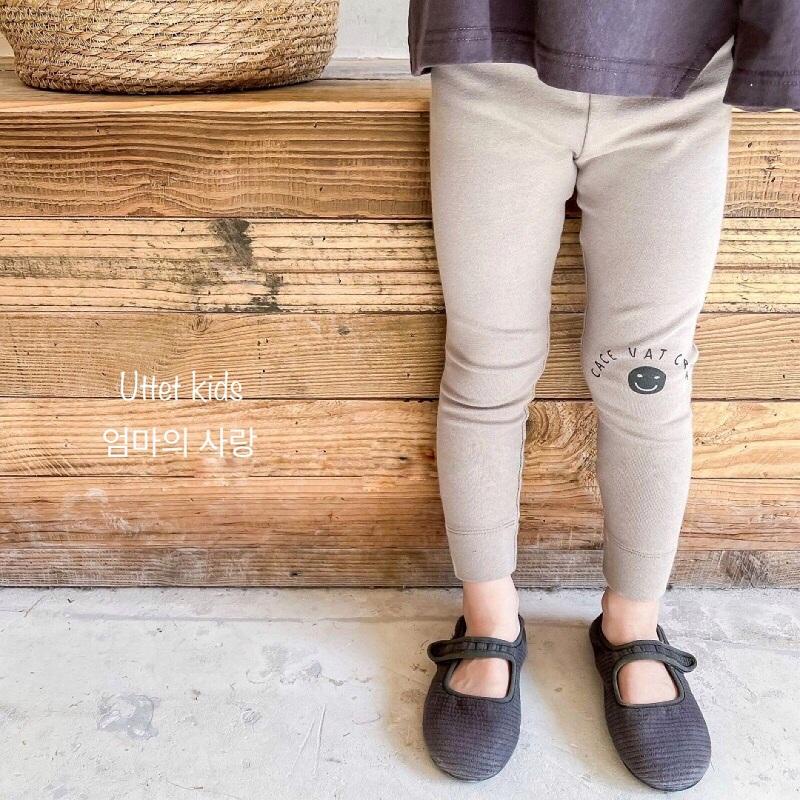 QUẦN LEGGING CHO BÉ GÁI PHONG CÁCH HÀN QUỐC HÌNH MẶT CƯỜI SIZE 80 TỚI 120
