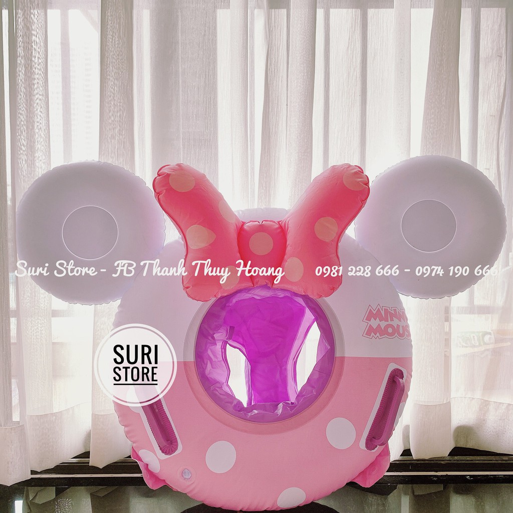 Phao bơi Thiên Nga tán nhũ Minnie