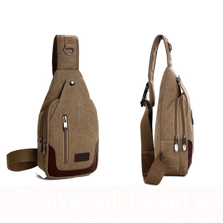 Túi Đeo Chéo Nam Nhiều Ngăn Thời Trang Hàn Quốc Vải Canvas T0658 – Video Thật