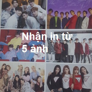 In Poster Kpop A4 giấy bóng dày theo yêu cầu giá rẻ