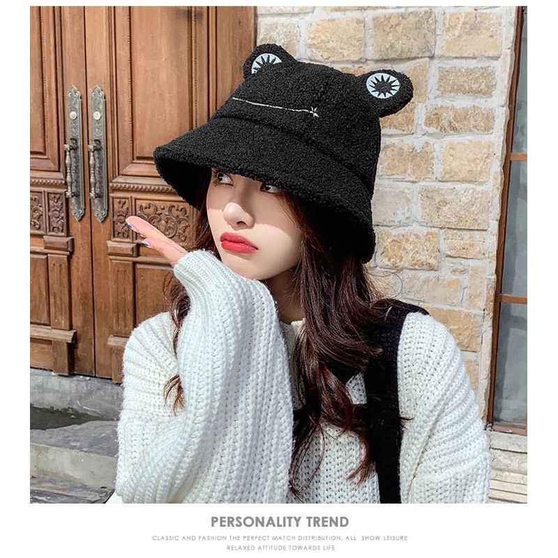 Mũ Len ❤️FREESHIP❤️ Mũ Tai Bèo Bucket Dễ Thương
