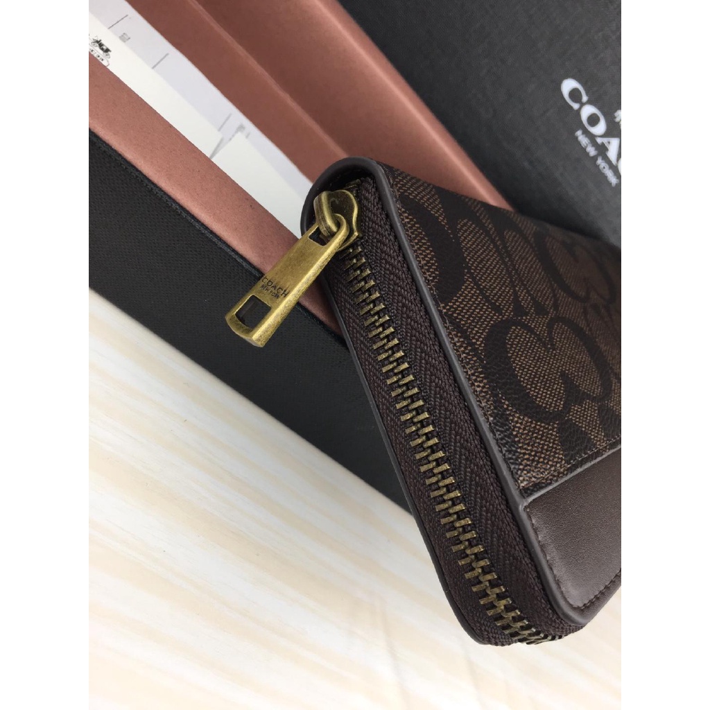 COACH Ví Dài Có Khóa Kéo Cho Nam F74597