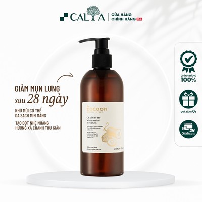 Gel Tắm Bí Đao Cocoon Giảm Mụn Cơ Thể, Mờ Thâm, Làm Sáng Da - Cocoon Winter Melon Shower Gel 310ml